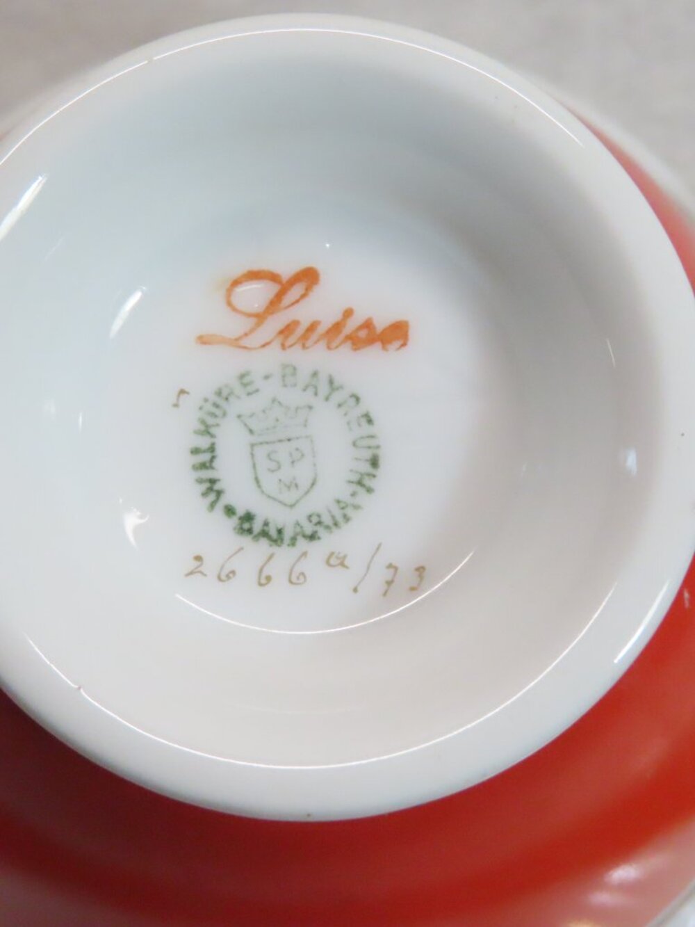 Vintage Walkure Luisa Demitasse Cup & Saucer Mid Century Modern - Picture 4 of 4